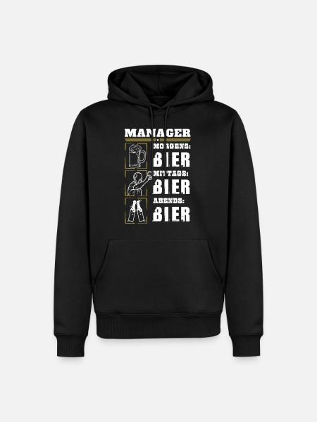 Mon quotidien de manager - Sweat à capuche Premium bio Homme - noir