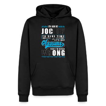 DJ Entertainment House Sound - Men’s Premium Organic Hoodie - black - Front - Nico (187cm)