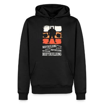 Bodybuilding Bodybuilder Gewichtheben Kraftsport - Männer Premium Bio Hoodie - Schwarz - Vorne - Nico (187cm)