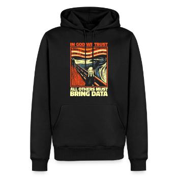 Daten Analyst - Lustiges Geschenk für Analytiker - Männer Premium Bio Hoodie - Schwarz - Vorne - Nico (187cm)