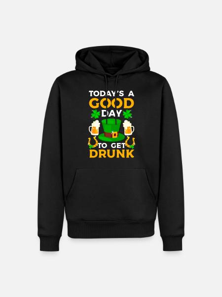 Irland Kleeblatt Urlaub Celtic - Männer Premium Bio Hoodie - Schwarz