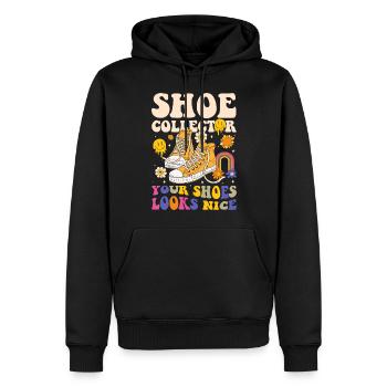 Shoe Shoe Lover Sneaker Addicted - Sweat à capuche Premium bio Homme - noir - Devant - Nico (187cm)