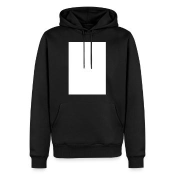 Rechteck Vektor Viereck vertikal hochkant - Männer Premium Bio Hoodie - Schwarz - Vorne - Nico (187cm)