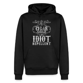 Raucher Zigarre Männerabend Kuba Genuss - Männer Premium Bio Hoodie - Schwarz - Vorne - Nico (187cm)