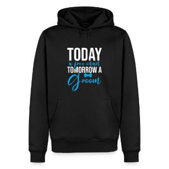 Lustiger Junggesellenabschied Ehemann Ehebräutigam - Männer Premium Bio Hoodie - Schwarz - Vorne - Nico (187cm)