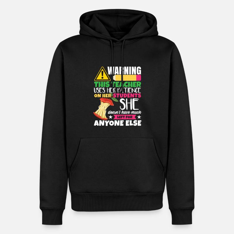 Funny Sarcasm Teacher - Men’s Premium Organic Hoodie - black