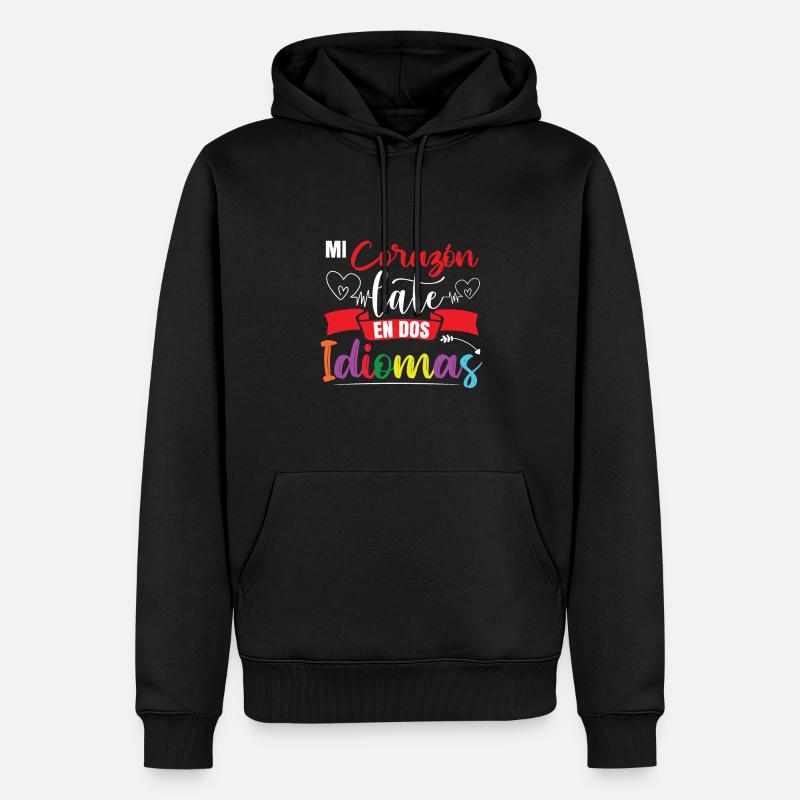 Ecole Professeur d’Espagnol Bilingue - Sweat à capuche Premium bio Homme - noir