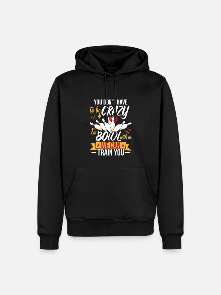 Funny Bowling Team - Men’s Premium Organic Hoodie - black