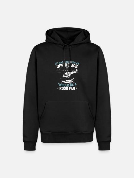Helicopter Pilot Humor - Men’s Premium Organic Hoodie - black