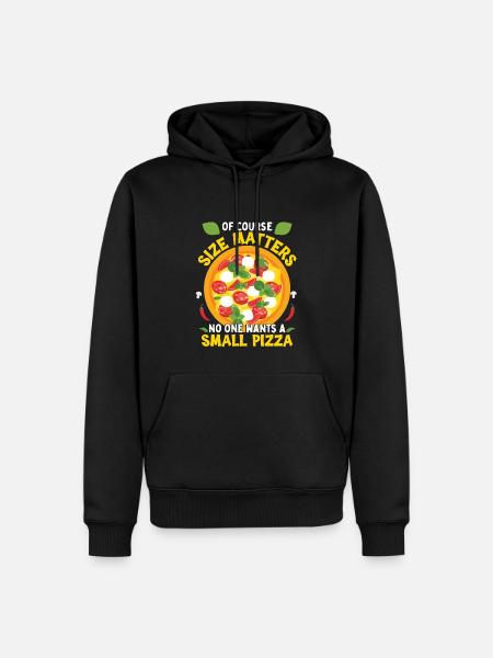 Funny Pizza Lover Humor - Men’s Premium Organic Hoodie - black