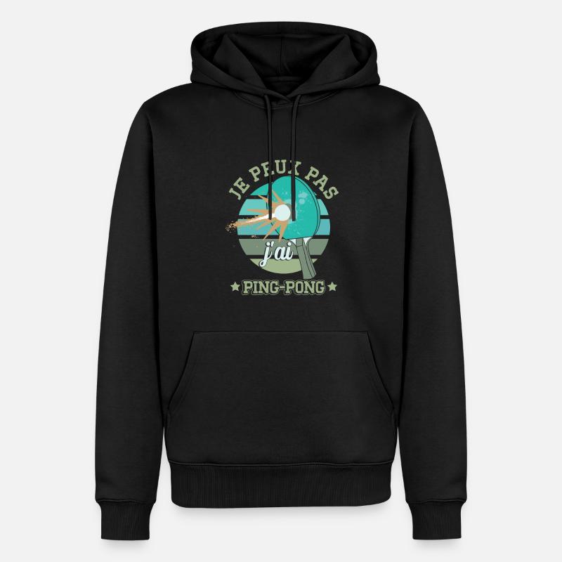 J'ai Ping Pong - Sweat à capuche Premium bio Homme - noir