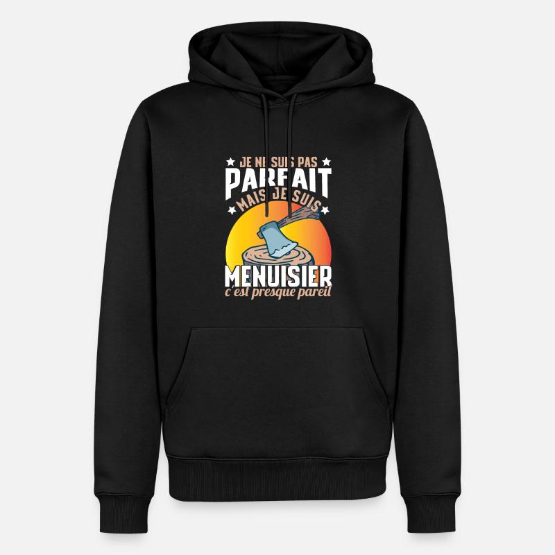 Je Suis Menuisier - Sweat à capuche Premium bio Homme - noir