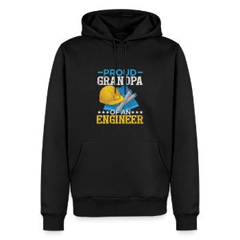 Stolzer Opa eines Ingenieurs - Männer Premium Bio Hoodie - Schwarz - Vorne - Nico (187cm)