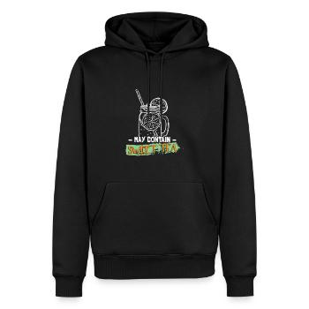 Kann süßen Tee | enthalten Teetrinker | Eistee - Männer Premium Bio Hoodie - Schwarz - Vorne - Nico (187cm)