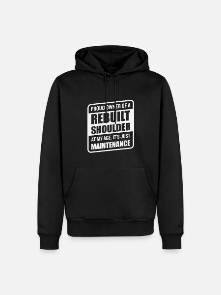 Funny Shoulder Replacement Recovery - Men’s Premium Organic Hoodie - black