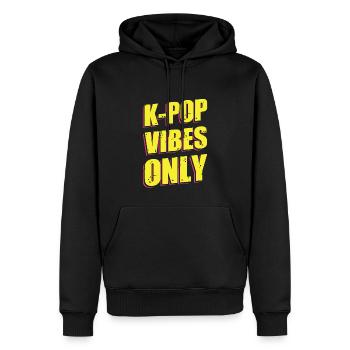 K-Pop Vibes - Männer Premium Bio Hoodie - Schwarz - Vorne - Nico (187cm)