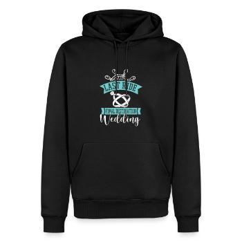 Enterrement de vie de jeune fille - Sweat à capuche Premium bio Homme - noir - Devant - Nico (187cm)