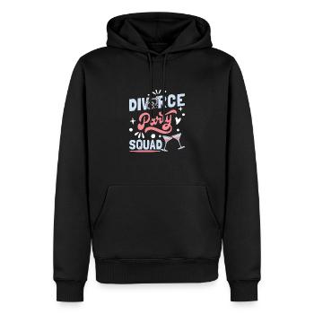Divorce Party Squad - Men’s Premium Organic Hoodie - black - Front - Nico (187cm)