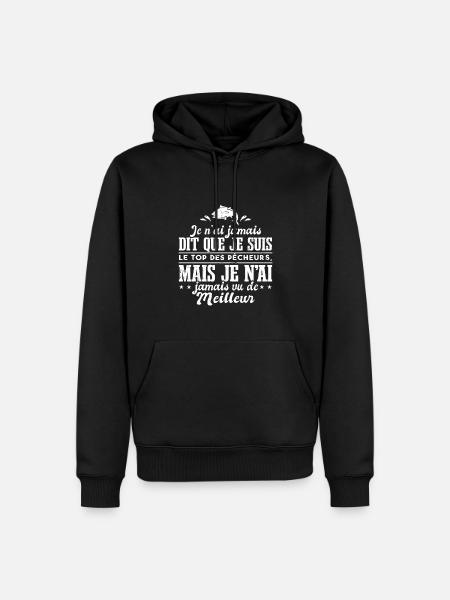 Pêcheur - Sweat à capuche Premium bio Homme - noir