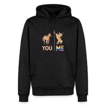 Lustige LGBTQ - Männer Premium Bio Hoodie - Schwarz - Vorne - Nico (187cm)