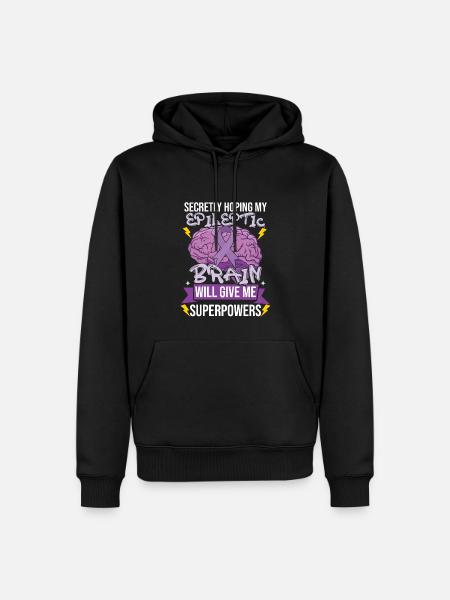 Epilepsy Awareness Month - Men’s Premium Organic Hoodie - black