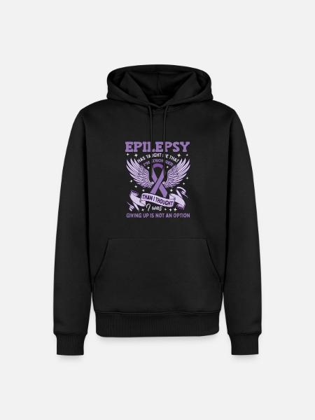Epilepsy Warrior - Men’s Premium Organic Hoodie - black