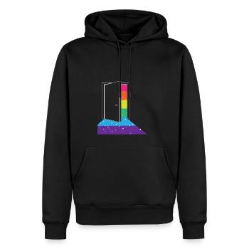 Rainbow Color LGBT Gay Pride - Sweat à capuche Premium bio Homme - noir - Devant - Nico (187cm)