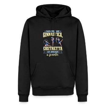 Born to do gymnastics - Men’s Premium Organic Hoodie - black - Front - Nico (187cm)