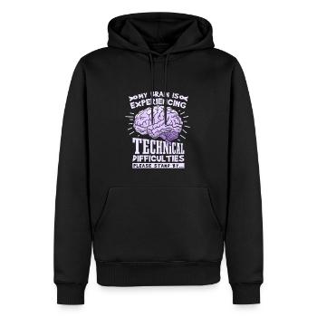 Epilepsy Awareness Warrior - Men’s Premium Organic Hoodie - black - Front - Nico (187cm)