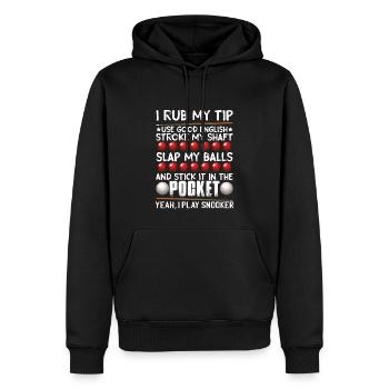 Herren Snooker Lustig - Männer Premium Bio Hoodie - Schwarz - Vorne - Nico (187cm)