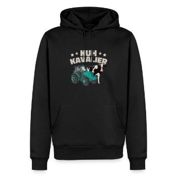 Lustiges Bauern Landwirt Geschenk - Männer Premium Bio Hoodie - Schwarz - Vorne - Nico (187cm)
