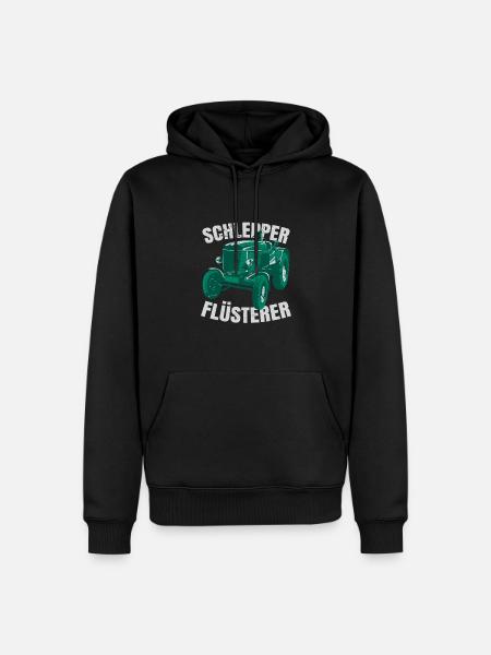 Schlepper Flüsterer - Männer Premium Bio Hoodie - Schwarz