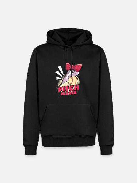 Softball Funny - Men’s Premium Organic Hoodie - black