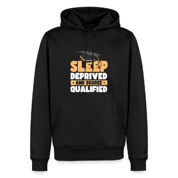 Diplôme de la classe de fin d’études de 2023 - Sweat à capuche Premium bio Homme - noir - Devant - Nico (187cm)