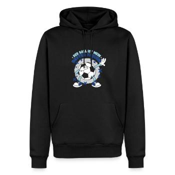 Fußball Dab Kinder Fußballspieler Sprüche - Männer Premium Bio Hoodie - Schwarz - Vorne - Nico (187cm)