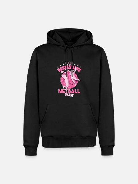 Netball Gift - Men’s Premium Organic Hoodie - black