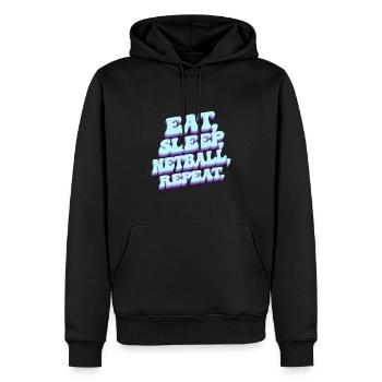 Lustiger Netball-Liebhaber - Männer Premium Bio Hoodie - Schwarz - Vorne - Nico (187cm)