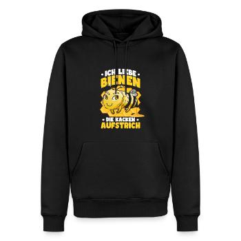Lustiges Bienen Imker Imkerei Bienenzüchter - Männer Premium Bio Hoodie - Schwarz - Vorne - Nico (187cm)