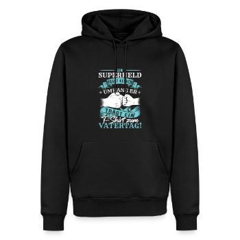 Vatertag Papa Ehemann Männertag Vatertag 2023 - Männer Premium Bio Hoodie - Schwarz - Vorne - Nico (187cm)
