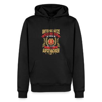 DDR Opa Osten Ostblock Männer Ostdeutschland - Männer Premium Bio Hoodie - Schwarz - Vorne - Nico (187cm)