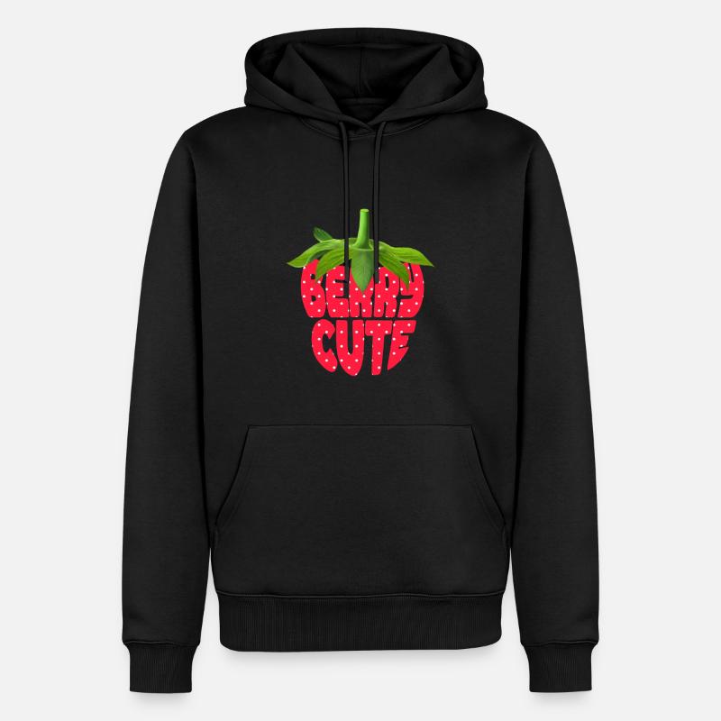 Berry mignon - Sweat à capuche Premium bio Homme - noir