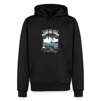 Vatertagsgeschenk Papa Vater Sprüche Familie - Männer Premium Bio Hoodie - Schwarz - Vorne - Nico (187cm)