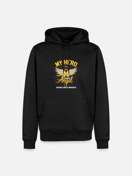 Sarcoma Cancer Awareness - Men’s Premium Organic Hoodie - black