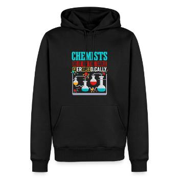 Les chimistes le font périodiquement sur la table - Sweat à capuche Premium bio Homme - noir - Devant - Nico (187cm)