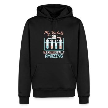 Mes étudiants sont particulièrement incroyables - Sweat à capuche Premium bio Homme - noir - Devant - Nico (187cm)