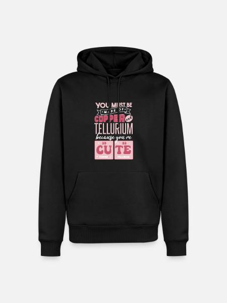 Cute Chemistry Quote - Men’s Premium Organic Hoodie - black