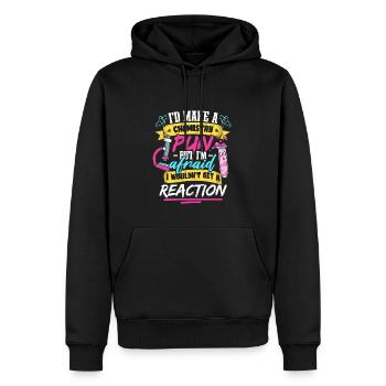 Je ferais une blague de chimiste en chimie - Sweat à capuche Premium bio Homme - noir - Devant - Nico (187cm)