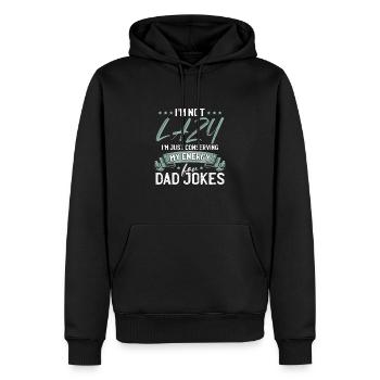 Lustige Papa-Witze Vatertag Papa Humor - Männer Premium Bio Hoodie - Schwarz - Vorne - Nico (187cm)