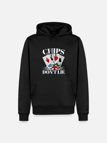Chips Don't Lie - Men’s Premium Organic Hoodie - black