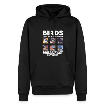 Lustiges Vogelbeobachtungszitat Vogelbeobachtung - Männer Premium Bio Hoodie - Schwarz - Vorne - Nico (187cm)